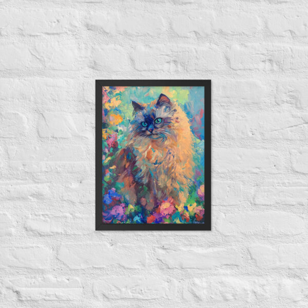 Gray Persian - Framed Giclee'