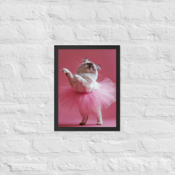 Ballet Cat - Framed Giclee'