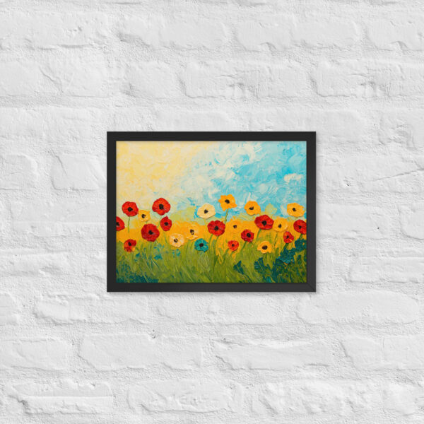 Flower Field - Framed Giclee'