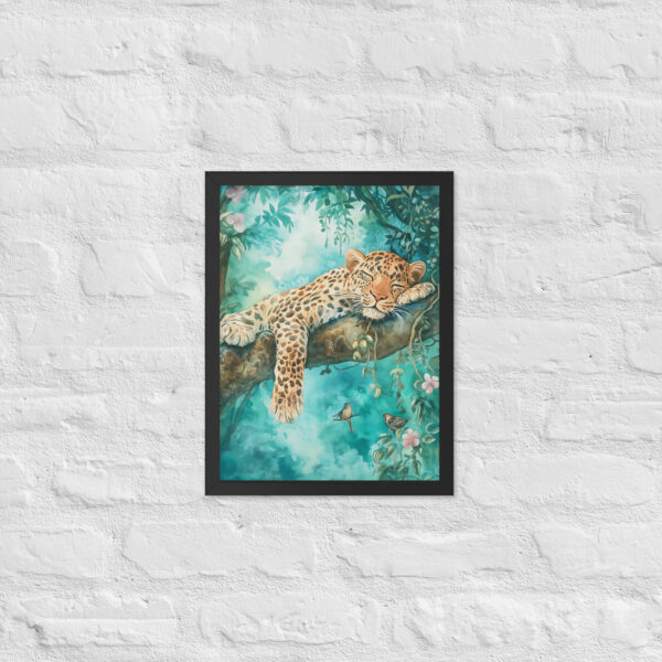 Leopard - Framed Giclee'