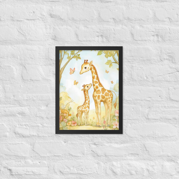 Giraffes - Framed Giclee'