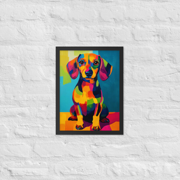 Fauvist Dachshund - Framed Giclee'