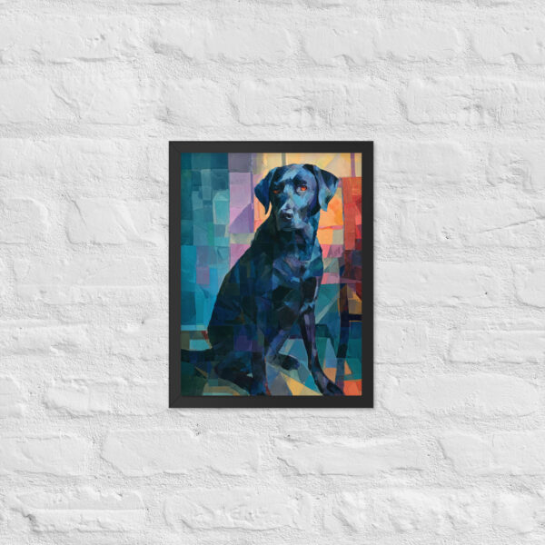 Black Lab - Framed Giclee'