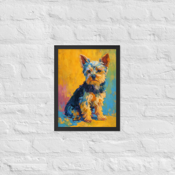Impressionist Yorkshire Terrier - Framed Giclee'