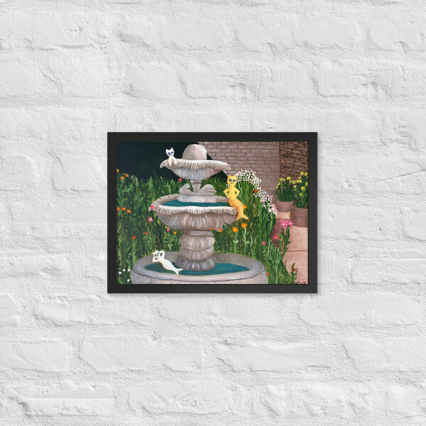 Purrmaids - Framed Giclee'