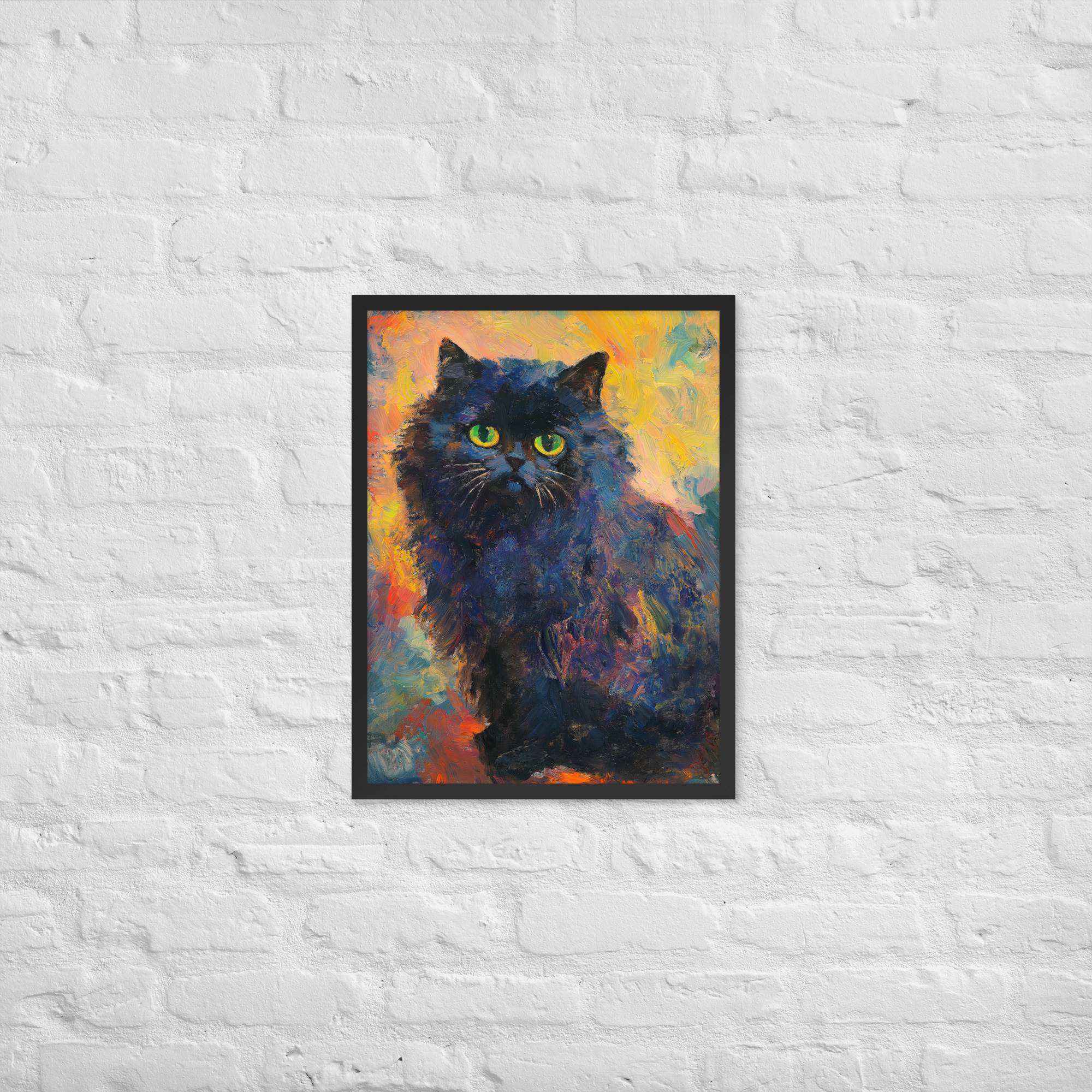 Black Persian - Framed Giclee' - Image 2