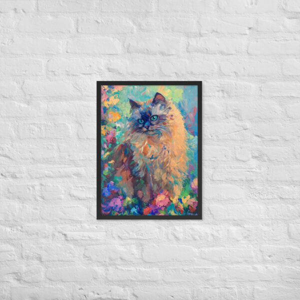 Alternative view of Gray Persian - Framed Giclee'