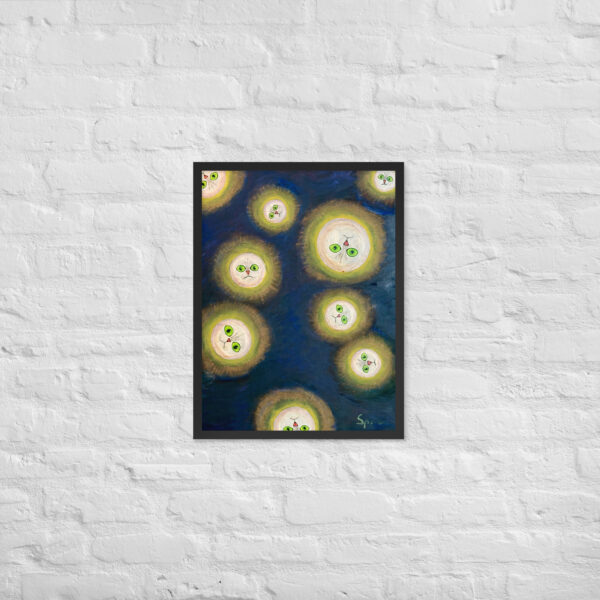 Alternative view of Kitty Moons - Framed Giclee'