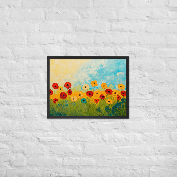 Alternative view of Flower Field - Framed Giclee'