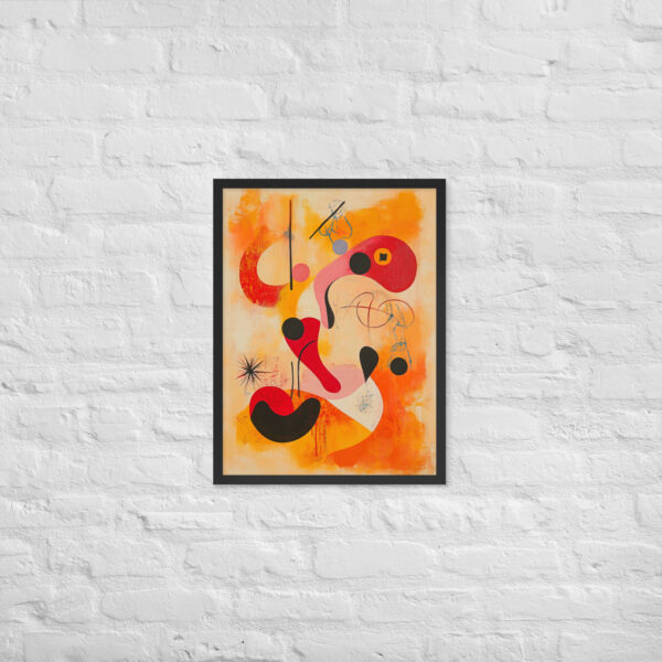 Alternative view of Red Abstract - Framed Giclee'