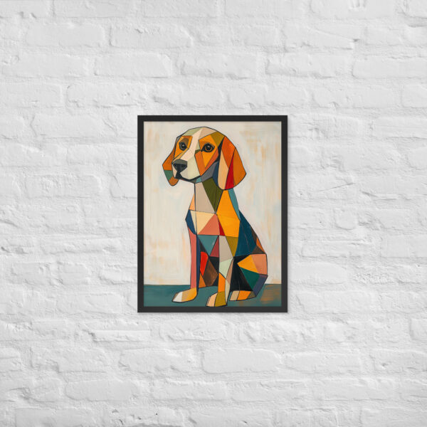 Alternative view of Cubist Beagle 2 - Framed Giclee'