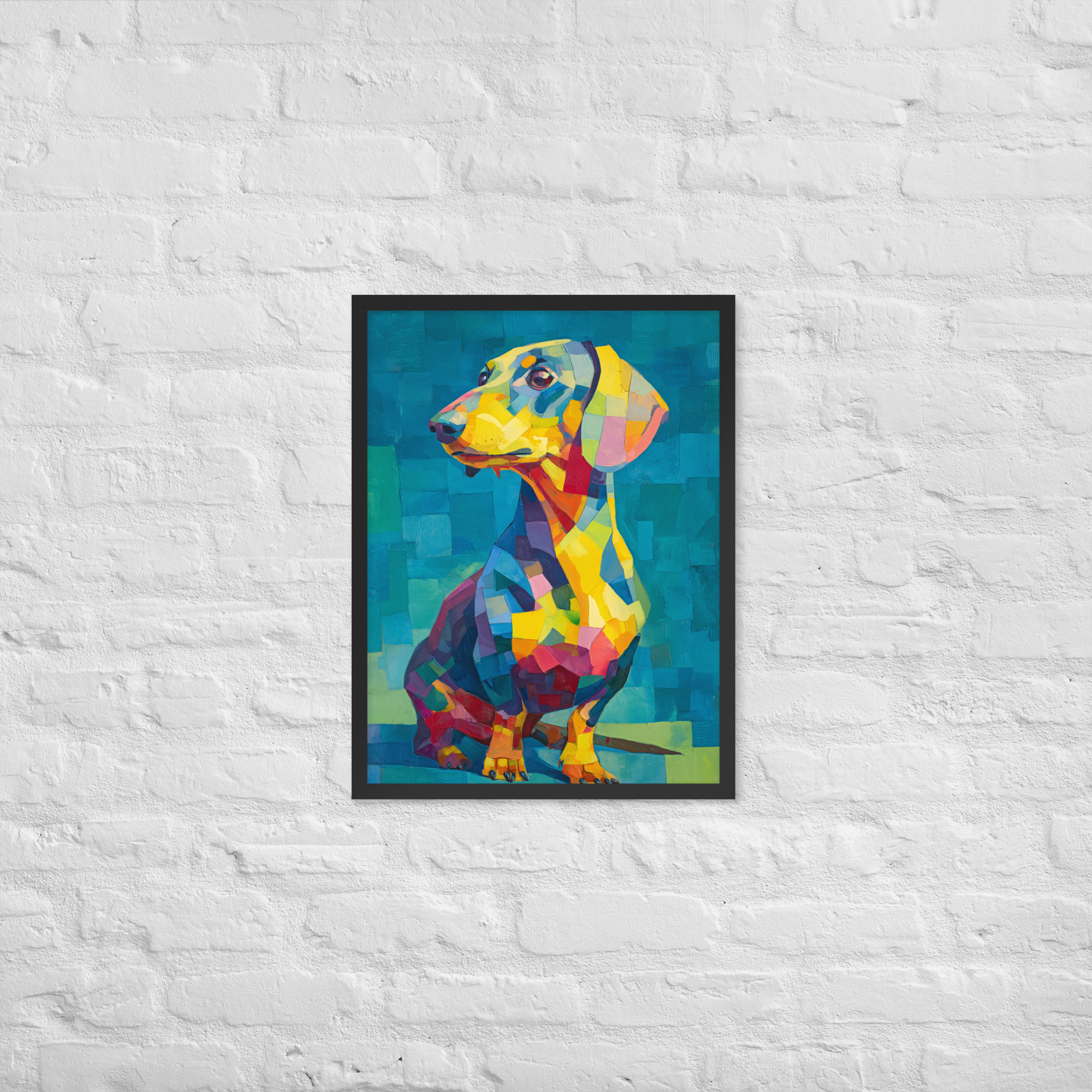 Colorful Dachshund - Framed Giclee' - Image 2