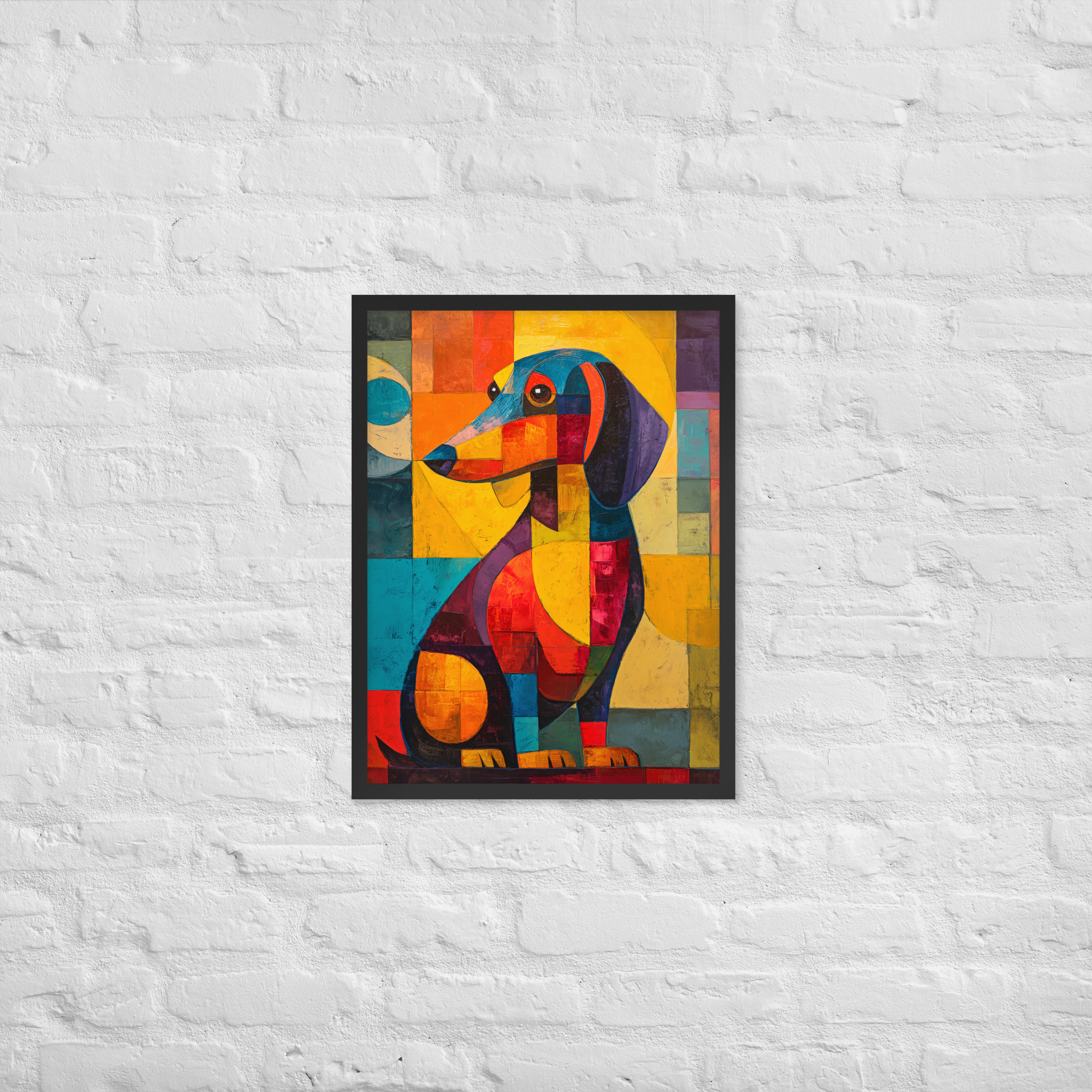 Cubist Dachshund - Framed Giclee' - Image 2