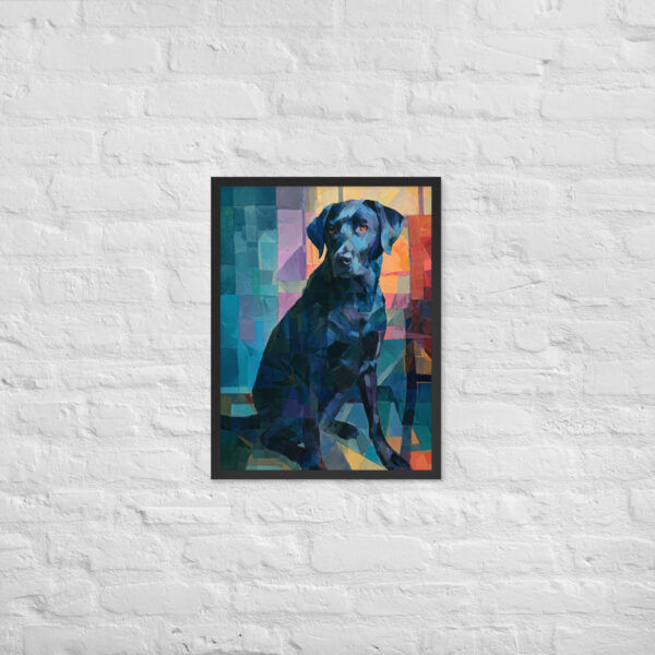 Alternative view of Black Lab - Framed Giclee'