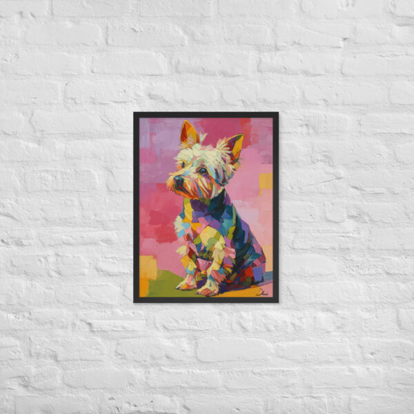 Alternative view of Fauvist Yorkshire Terrier - Framed Giclee'