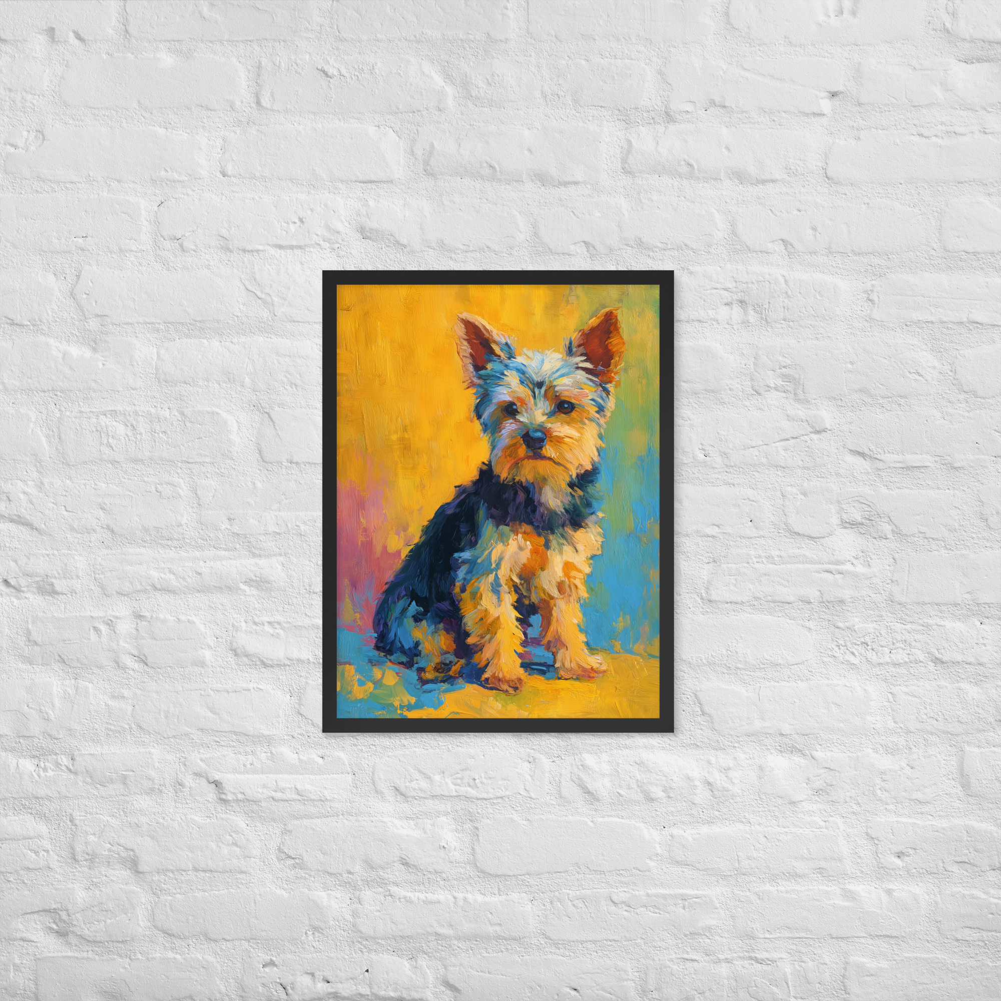 Impressionist Yorkshire Terrier - Framed Giclee' - Image 2