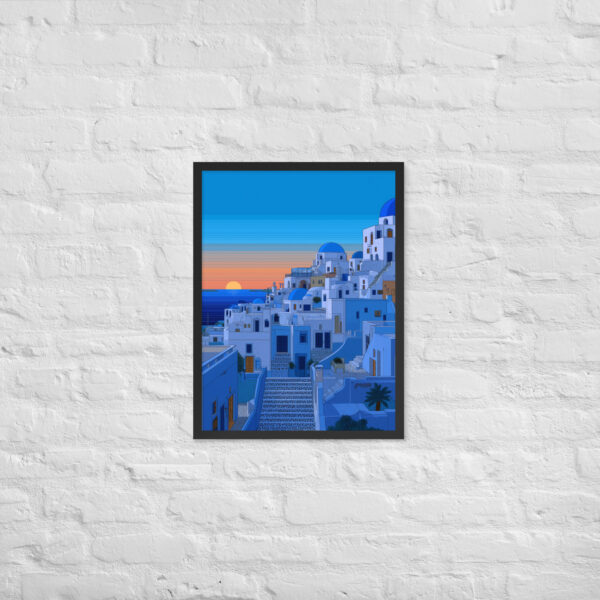 Alternative view of Greece - Framed Giclee'