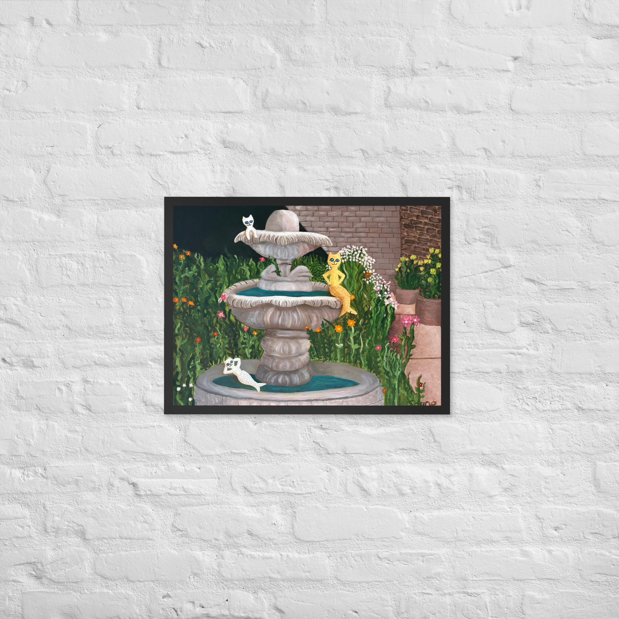 Purrmaids - Framed Giclee' - Image 2