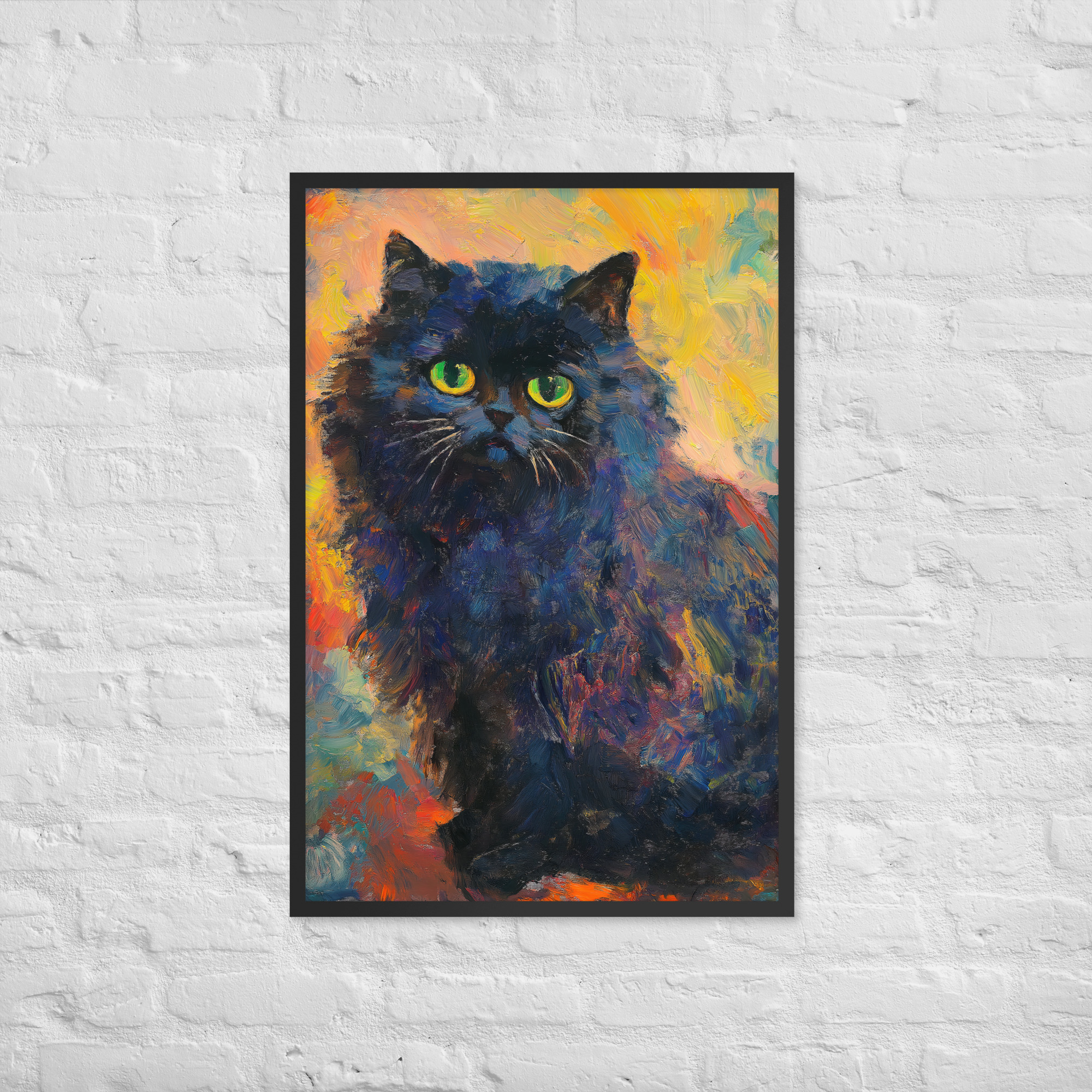 Black Persian - Framed Giclee' - Image 3