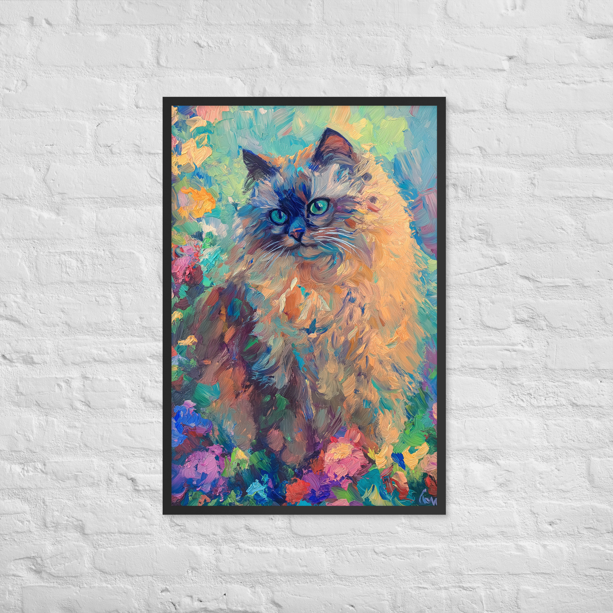 Gray Persian - Framed Giclee' - Image 3