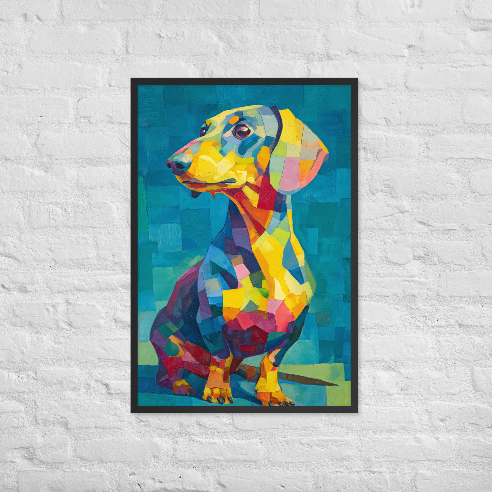 Colorful Dachshund - Framed Giclee' - Image 3