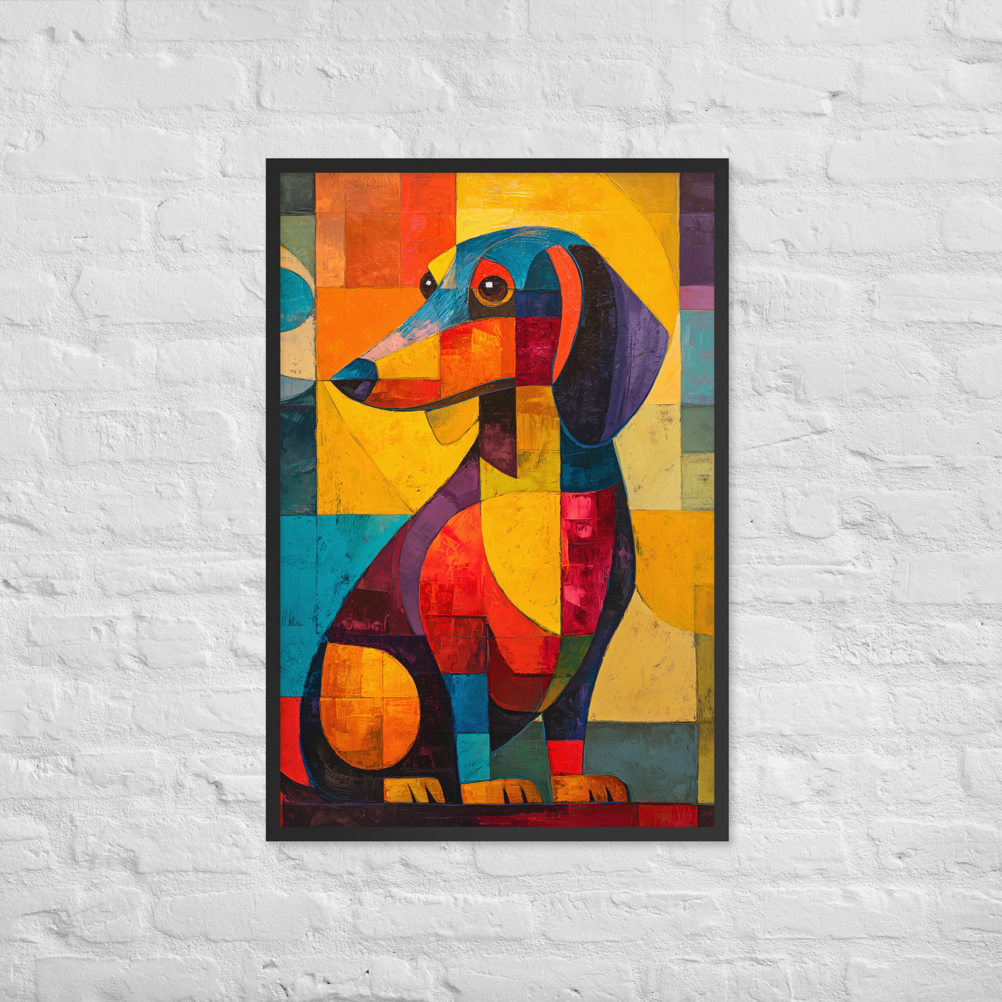 Cubist Dachshund - Framed Giclee' - Image 3