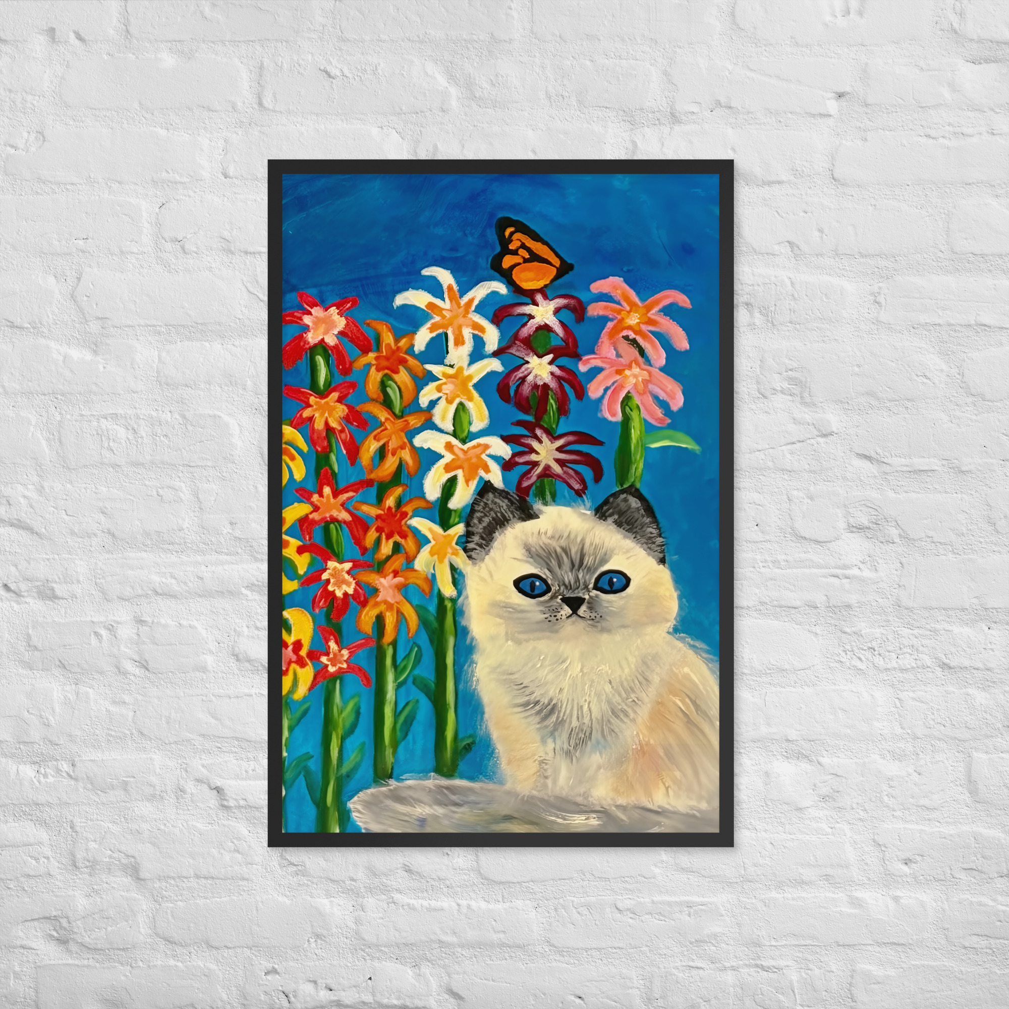 Lilli and the Butterfly - Framed Giclee' - Image 3